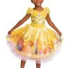 Disguise Beauty And The Beast Deluxe Girl's Belle Costume For Todders -Video Game Costumes Shop beauty and the beast deluxe toddler belle costume