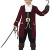 Smiffys Deluxe Captain Hook Boy's Costume 1 Smiffys Deluxe Captain Hook Boy's Costume -Video Game Costumes Shop boys deluxe captain hook costume