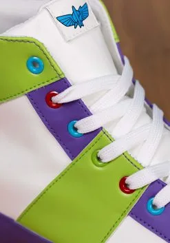 Ground Up Disney Buzz Lightyear High Top Shoes For Men -Video Game Costumes Shop buzz lightyear mens high top shoes alt 5