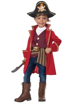 California Costume Collection Boy's Cap'n Shorty Pirate Costume For Toddlers