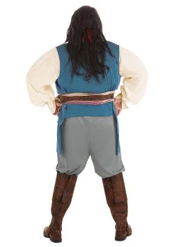 Fun Costumes Men's Plus Size Captain Jack Sparrow Costume From Disney's Pirates Of The Caribbean -Video Game Costumes Shop captain jack sparrow plus size men costume alt 3