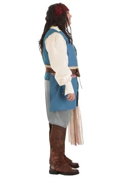 Fun Costumes Men's Plus Size Captain Jack Sparrow Costume From Disney's Pirates Of The Caribbean -Video Game Costumes Shop captain jack sparrow plus size men costume alt 5