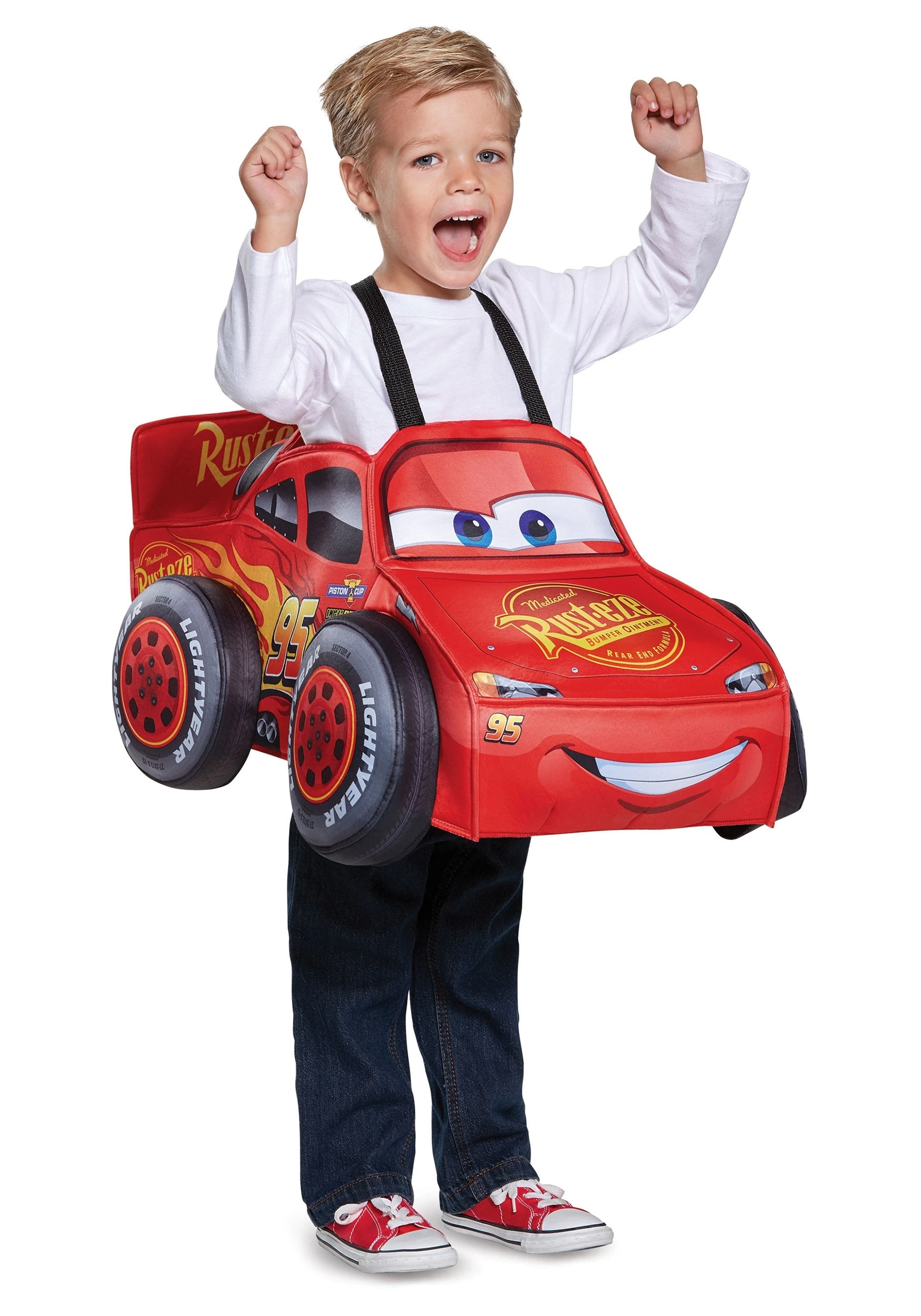Disguise Cars Lightning McQueen 3D Costume For Toddlers 4 Disguise Cars Lightning McQueen 3D Costume For Toddlers - Image 2