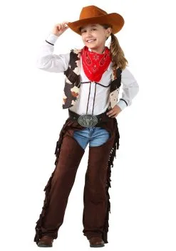 Fun Costumes Girls Cowgirl Chaps Costume