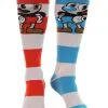 Elope Knee High Cuphead & Mugman Striped Socks