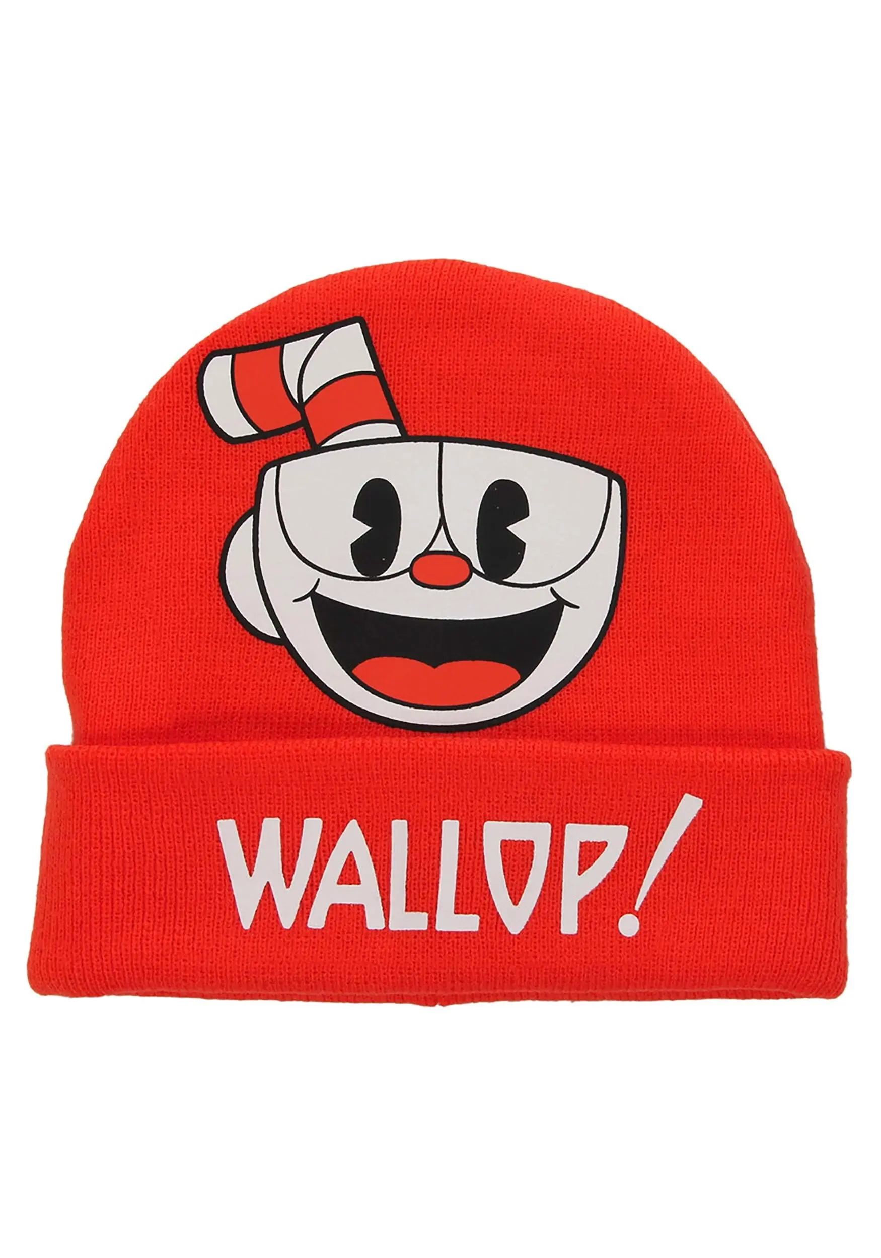 Elope Foldup Knit Beanie Cuphead Printed 4 Elope Foldup Knit Beanie Cuphead Printed - Image 2