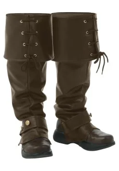 Fun Costumes Deluxe Brown Boot Tops