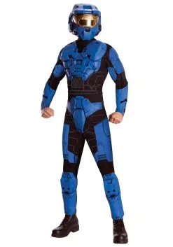Rubies Costume Co. Inc Deluxe Halo Blue Spartan Costume
