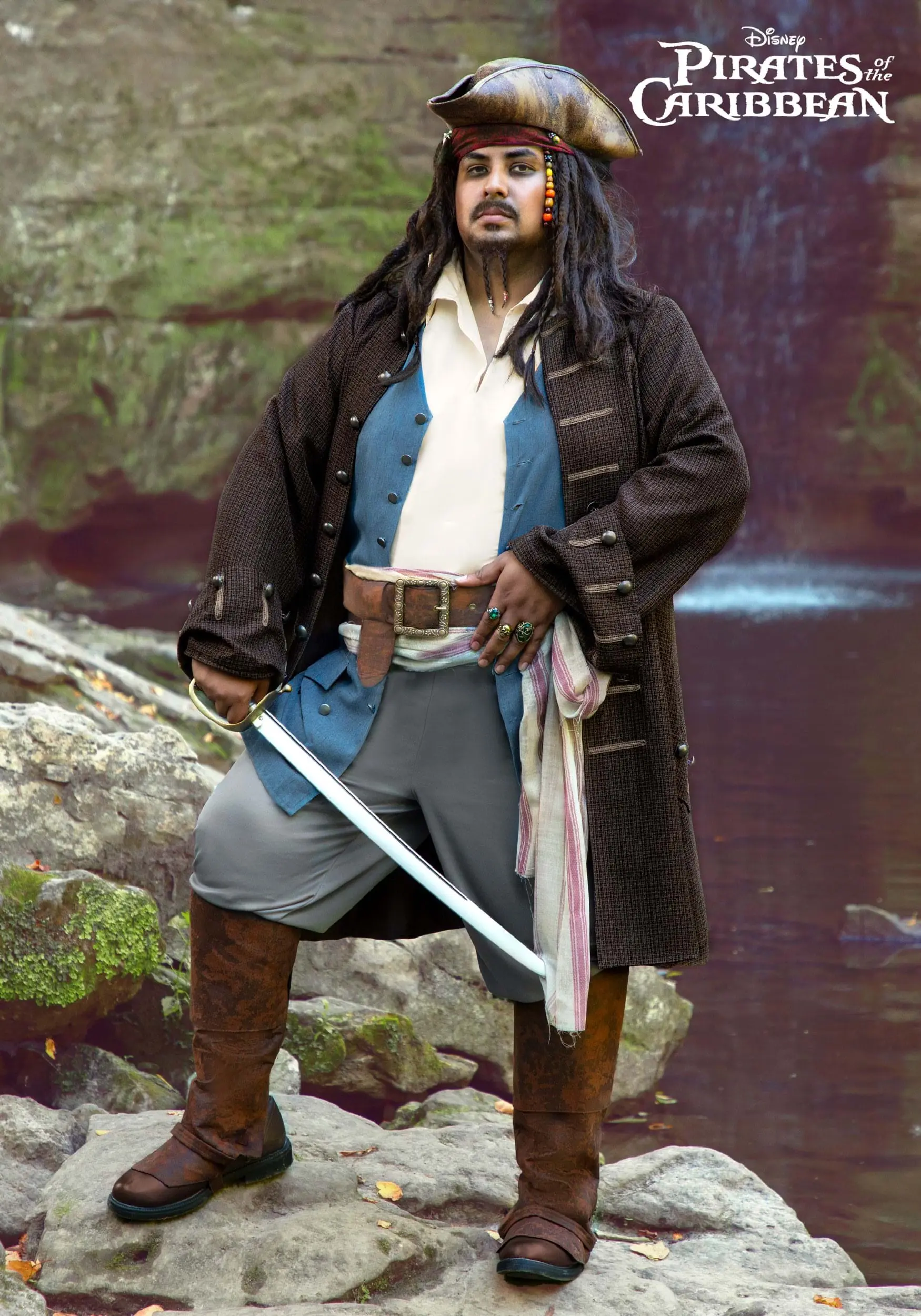 Fun Costumes Jack Sparrow Pirate Costume For Plus Size Men From Disney's Pirates Of The Caribbean 3 Fun Costumes Jack Sparrow Pirate Costume For Plus Size Men From Disney's Pirates Of The Caribbean