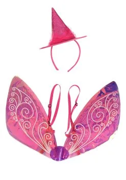 Elope Disney Flora The Fairy Headband & Wings Kit -Video Game Costumes Shop disney flora headband wings kit alt 5
