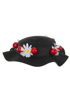 Elope Disney Mary Poppins Classic Black Costume Hat And Scarf 7 Elope Disney Mary Poppins Classic Black Costume Hat And Scarf -Video Game Costumes Shop disney mary poppins classic black hat and scarf alt 2