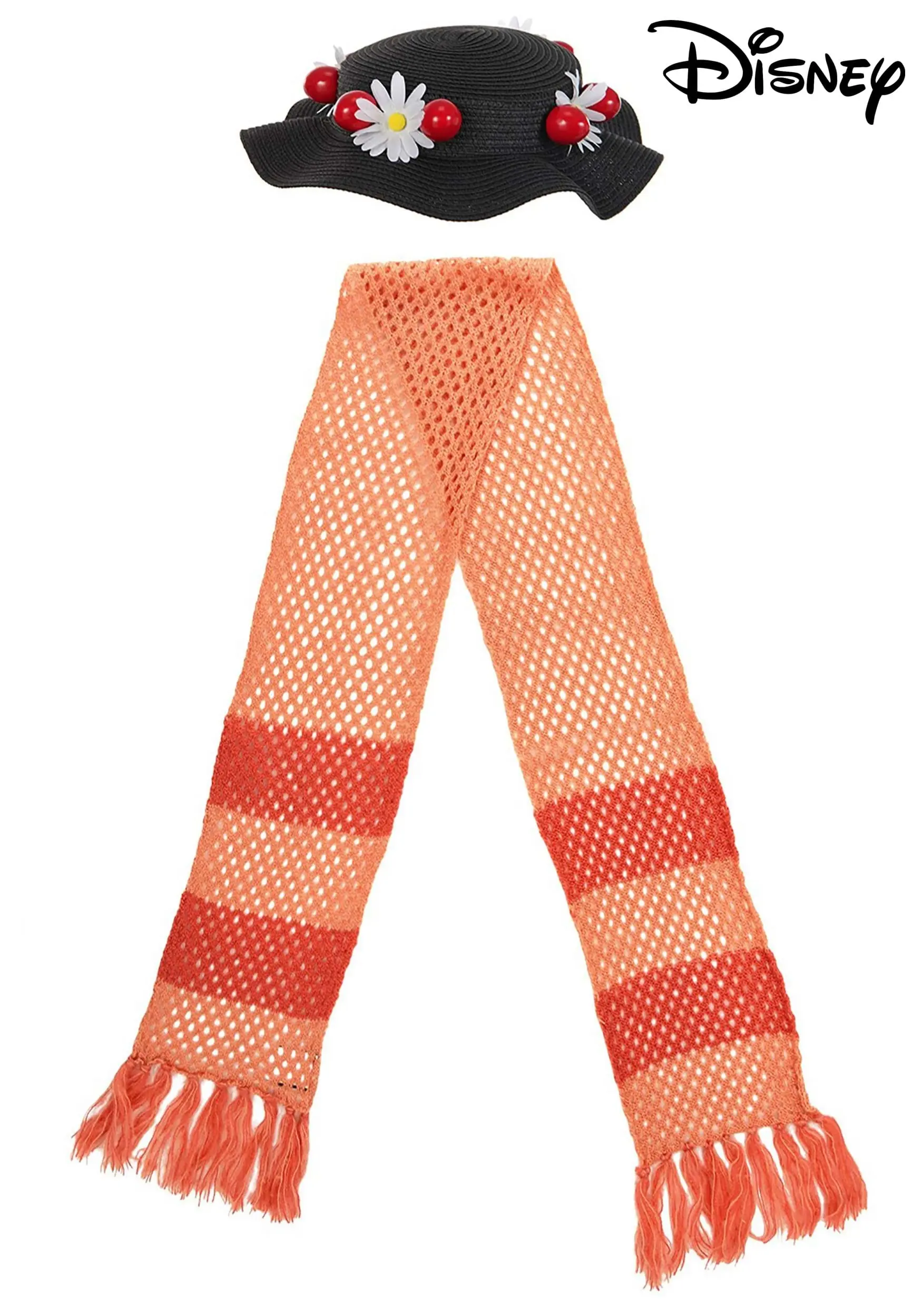 Elope Disney Mary Poppins Classic Black Costume Hat And Scarf 3 Elope Disney Mary Poppins Classic Black Costume Hat And Scarf