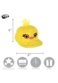 Elope Disney Ducky Toy Story Fuzzy Cap -Video Game Costumes Shop ducky fuzzy cap alt 3