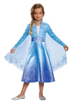 Disguise Limited Deluxe Disney Frozen 2 Girls Elsa Costume -Video Game Costumes Shop frozen 2 girls elsa deluxe costume alt 2
