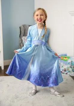 Disguise Limited Deluxe Disney Frozen 2 Girls Elsa Costume -Video Game Costumes Shop frozen 2 girls elsa deluxe costume alt 3