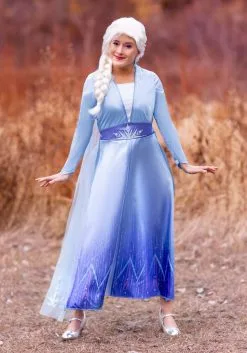 Disguise Deluxe Disney Frozen 2 Elsa Women's Costume 13 Disguise Deluxe Disney Frozen 2 Elsa Women's Costume -Video Game Costumes Shop frozen 2 womens elsa deluxe costume alt 5