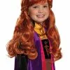 Disguise Frozen 2 Girl's Anna Wig -Video Game Costumes Shop girls frozen 2 anna wig upd