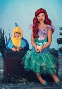 LF Products Pte. Ltd. Disney Little Mermaid Ariel Costume For Girls -Video Game Costumes Shop girls little mermaid ariel costume alt 2