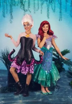 LF Products Pte. Ltd. Disney Little Mermaid Ariel Costume For Girls -Video Game Costumes Shop girls little mermaid ariel costume alt 3