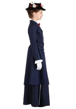 Fun Costumes Mary Poppins Costume For Girls -Video Game Costumes Shop girls mary poppins costume alt 5
