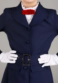 Fun Costumes Mary Poppins Costume For Girls -Video Game Costumes Shop girls mary poppins costume alt 7