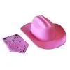 Aeromax Pink Sparkle Girl's Cowboy Hat & Bandana Set 1 Aeromax Pink Sparkle Girl's Cowboy Hat & Bandana Set -Video Game Costumes Shop girls pink sparkle cowboy hat bandana set