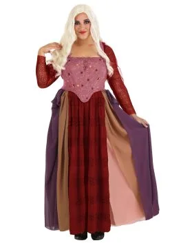 Fun Costumes Sarah Sanderson Costume For Plus Size Women From Disney's Hocus Pocus -Video Game Costumes Shop hocus pocus sarah sanderson plus size womens costume alt 7