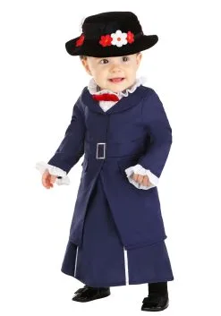 Fun Costumes Mary Poppins Infant Costume -Video Game Costumes Shop infant mary poppins costume alt 4
