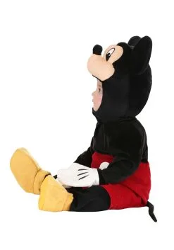 M&R TOY CO., LTD Snuggly Disney Mickey Mouse Baby Costume -Video Game Costumes Shop infant snuggly mickey mouse costume alt 3