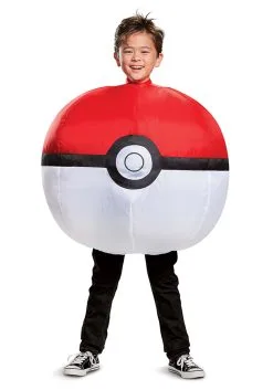 Disguise Inflatable Poké Ball Kids Costume -Video Game Costumes Shop inflatable poke ball child costume alt 2