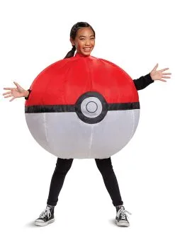 Disguise Inflatable Poké Ball Kids Costume -Video Game Costumes Shop inflatable poke ball child costume alt 3