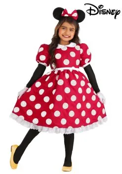 Fun Costumes Deluxe Disney Minnie Mouse Costume For Girls -Video Game Costumes Shop kids deluxe minnie mouse costume alt 3