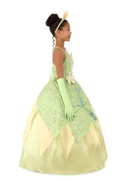 Armada Girl's Disney Deluxe The Princess And The Frog Tiana Costume -Video Game Costumes Shop kids deluxe tiana costume alt 10