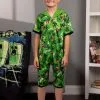 AME Sleepwear Minecraft Creeper Romper For Kids -Video Game Costumes Shop kids minecraft creeper romper
