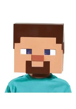 Disguise Child Minecraft Steve Vacuform Mask