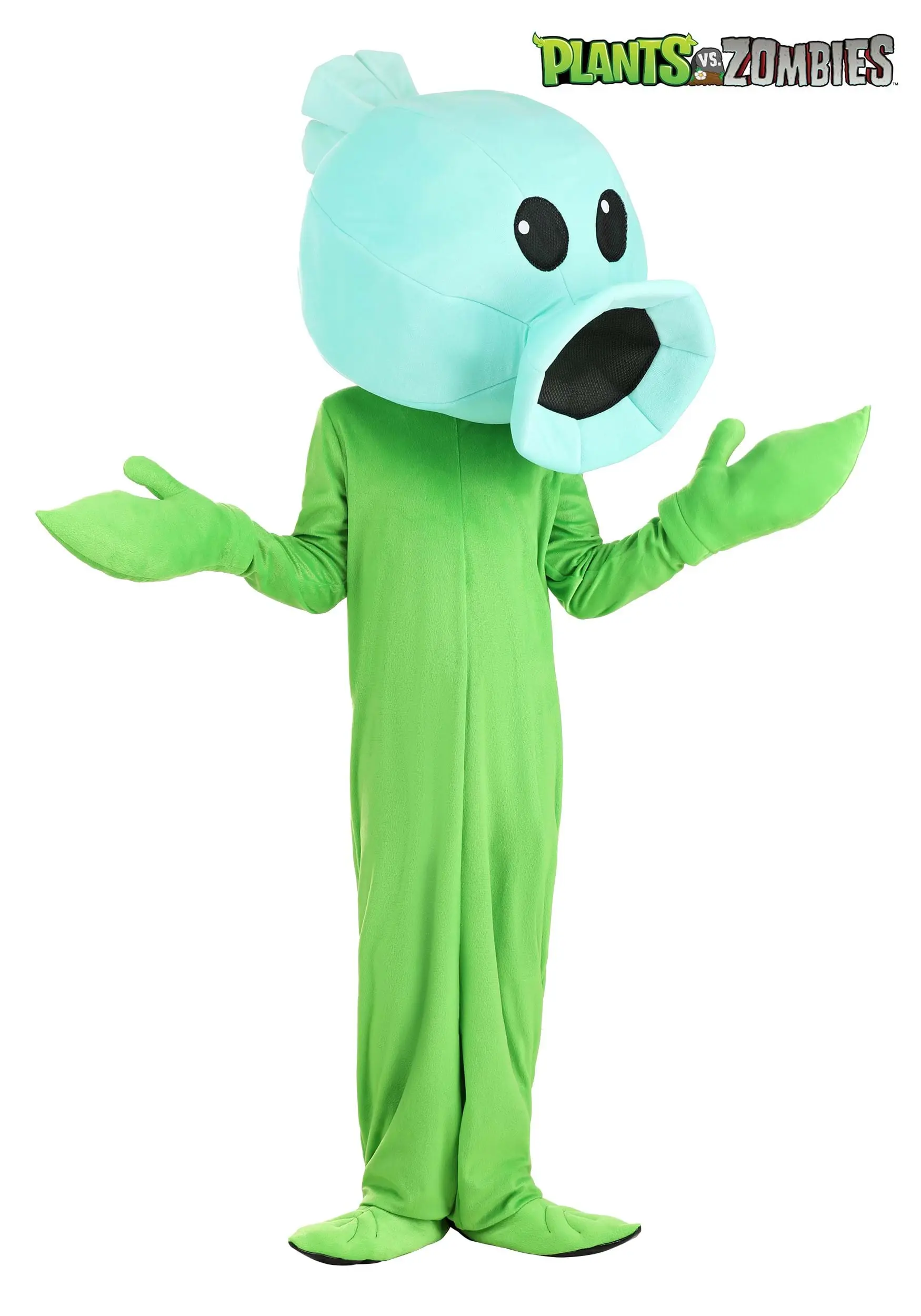 Fun Costumes Kid's Plants Vs Zombies Snow Pea Costume Jumpsuit 3 Fun Costumes Kid's Plants Vs Zombies Snow Pea Costume Jumpsuit