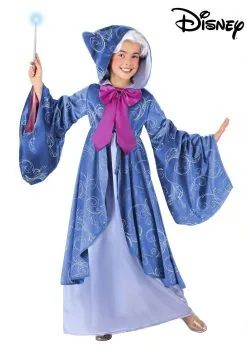 Fun Costumes Premium Disney Fairy Godmother Costume For Kids -Video Game Costumes Shop kids premium fairy godmother costume alt 4
