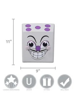 Elope King Dice Vacuform Mask -Video Game Costumes Shop king dice vacuform mask alt 2