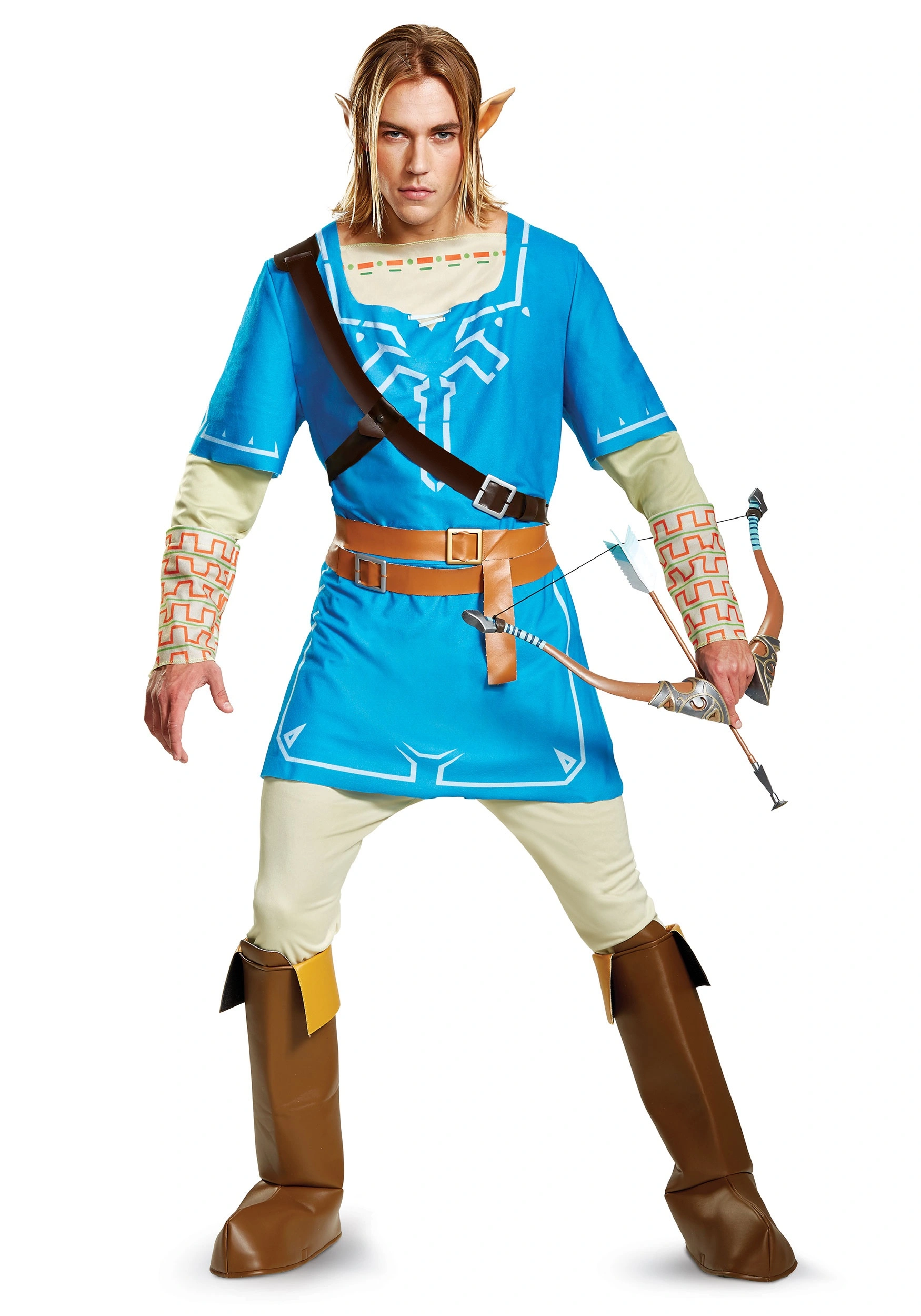 Disguise Legend Of Zelda Deluxe Link Breath Of The Wild Men's Costume 3 Disguise Legend Of Zelda Deluxe Link Breath Of The Wild Men's Costume