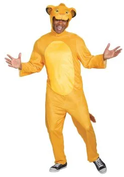 Disguise Limited Lion King Animated Simba Jumpsuit Adult Costume