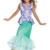 Disguise Little Mermaid Ariel Classic Costume For Girls -Video Game Costumes Shop little mermaid girls ariel classic costume