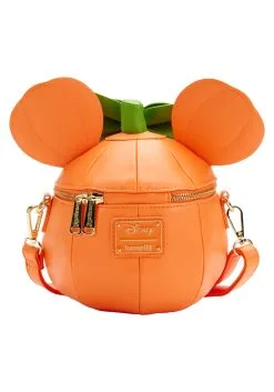 Disney Glow Face Loungefly Pumpkin Minnie Figural Crossbody Bag -Video Game Costumes Shop loungefly disney glow face pumpkin minnie figural alt 4
