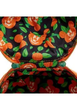 Disney Glow Face Loungefly Pumpkin Minnie Figural Crossbody Bag -Video Game Costumes Shop loungefly disney glow face pumpkin minnie figural alt 5