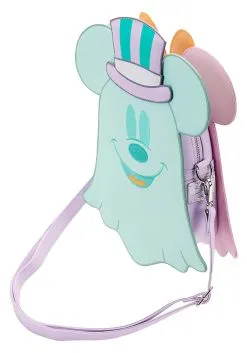 Loungefly Disney Pastel Ghost Mickey And Minnie Mouse Glow Crossbody Bag -Video Game Costumes Shop loungefly disney pastel ghost minnie and mickey gl alt 3