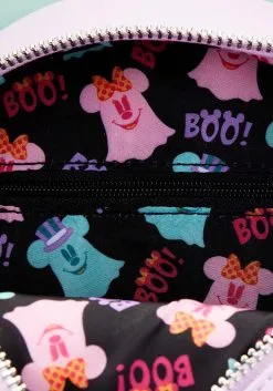 Loungefly Disney Pastel Ghost Mickey And Minnie Mouse Glow Crossbody Bag -Video Game Costumes Shop loungefly disney pastel ghost minnie and mickey gl alt 4