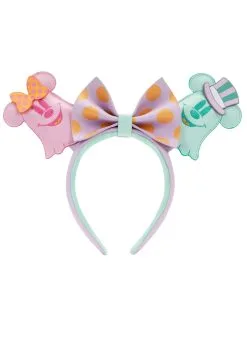 Women's Loungefly Disney Pastel Ghost Minnie And Mickey Ears Headband