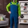 MJC International Adult Luigi Unisex Microfleece Union Suit -Video Game Costumes Shop luigi unisex microfleece unionsuit