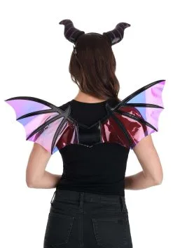 Elope Maleficent Dragon Horns Headband & Wings Accessory Kit -Video Game Costumes Shop maleficent dragon horns headband wings kit alt 2