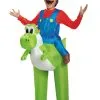 Disguise Mario Riding Yoshi Child Costume -Video Game Costumes Shop mario riding yoshi child costume