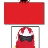 GE Animation Mega Man - Proto Man Hooded Throw Blanket -Video Game Costumes Shop mega man proto man hooded blanket